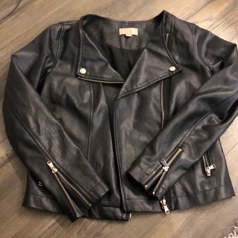 Loft 00 petite leather jacket